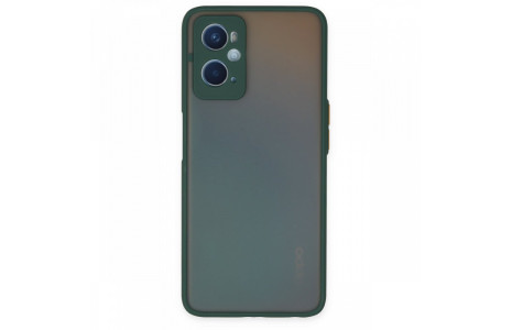 Newface Oppo A96 Kılıf Montreal Silikon Kapak - Yeşil