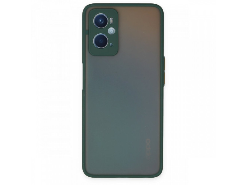 Newface Oppo A96 Kılıf Montreal Silikon Kapak - Yeşil