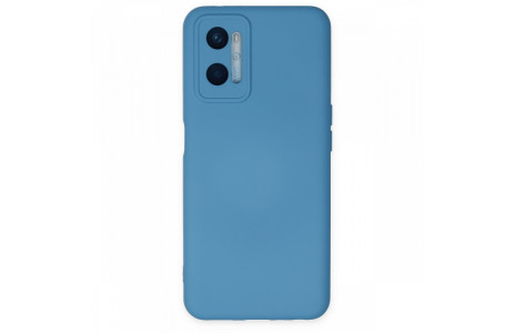 Newface Oppo A96 Kılıf Nano içi Kadife Silikon - Mavi