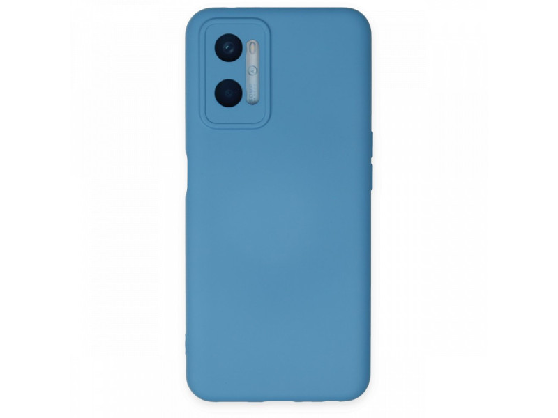 Newface Oppo A96 Kılıf Nano içi Kadife Silikon - Mavi