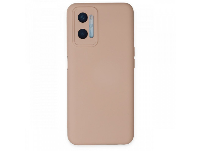 Newface Oppo A96 Kılıf Nano içi Kadife Silikon - Pudra