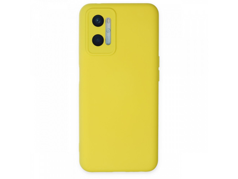Newface Oppo A96 Kılıf Nano içi Kadife Silikon - Sarı
