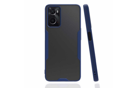 Newface Oppo A96 Kılıf Platin Silikon - Lacivert
