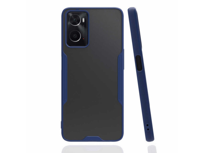 Newface Oppo A96 Kılıf Platin Silikon - Lacivert