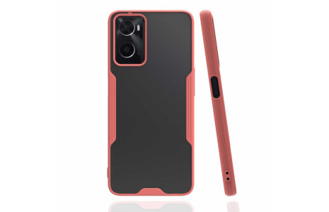 Newface Oppo A96 Kılıf Platin Silikon - Pembe