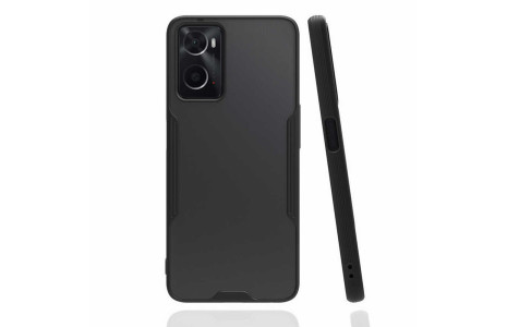 Newface Oppo A96 Kılıf Platin Silikon - Siyah
