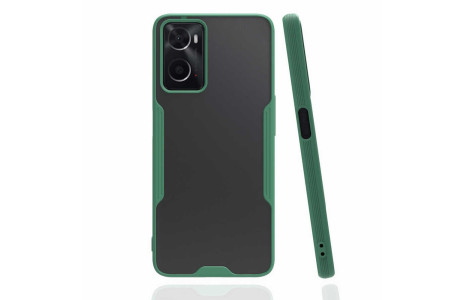 Newface Oppo A96 Kılıf Platin Silikon - Yeşil