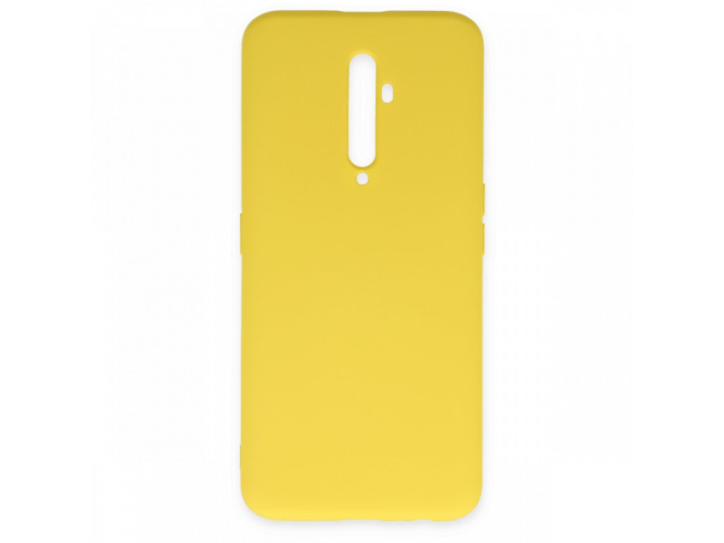 Newface Oppo Reno 2Z Kılıf Nano içi Kadife Silikon - Sarı
