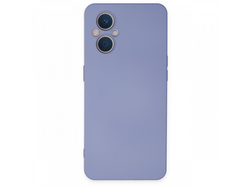 Newface Oppo Reno 7 Lite Kılıf Nano içi Kadife Silikon - Lila
