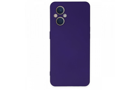 Newface Oppo Reno 7 Lite Kılıf Nano içi Kadife Silikon - Mor