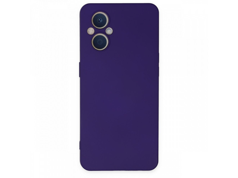 Newface Oppo Reno 7 Lite Kılıf Nano içi Kadife Silikon - Mor