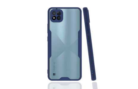 Newface Realme C11 2021 Kılıf Platin Silikon - Lacivert