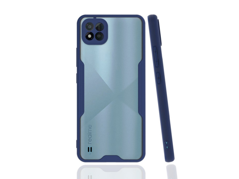 Newface Realme C11 2021 Kılıf Platin Silikon - Lacivert