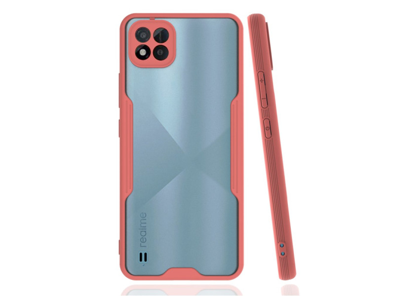 Newface Realme C11 2021 Kılıf Platin Silikon - Pembe