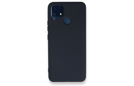 Newface Realme C25s Kılıf Nano içi Kadife Silikon - Lacivert