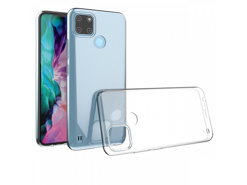 Newface Realme C25Y Kılıf Lüx Şeffaf Silikon