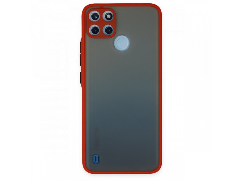 Newface Realme C25Y Kılıf Montreal Silikon Kapak - Kırmızı