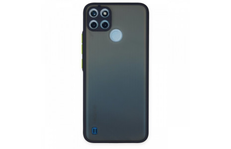Newface Realme C25Y Kılıf Montreal Silikon Kapak - Lacivert