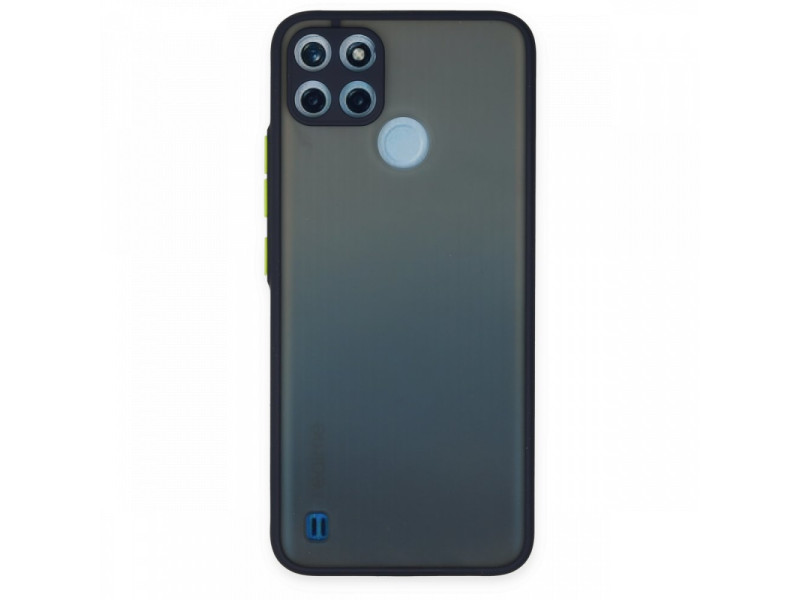 Newface Realme C25Y Kılıf Montreal Silikon Kapak - Lacivert