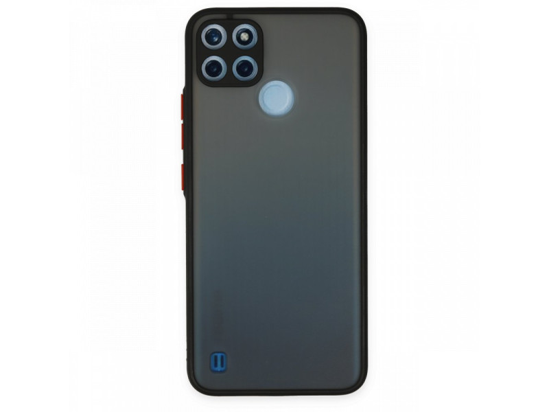 Newface Realme C25Y Kılıf Montreal Silikon Kapak - Siyah