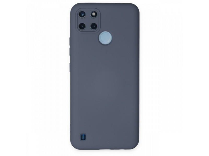 Newface Realme C25Y Kılıf Nano içi Kadife Silikon - Gri