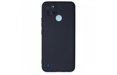 Newface Realme C25Y Kılıf Nano içi Kadife Silikon - Lacivert