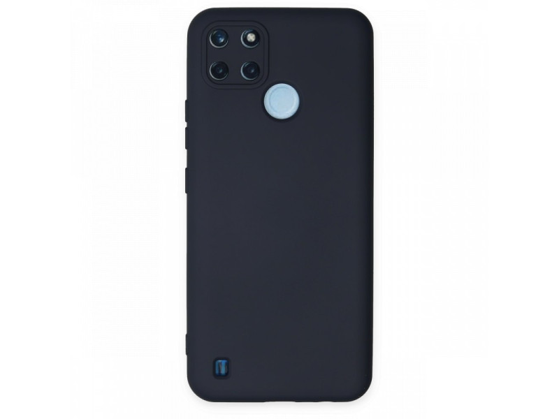 Newface Realme C25Y Kılıf Nano içi Kadife Silikon - Lacivert