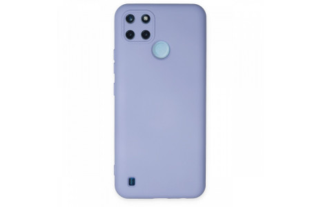 Newface Realme C25Y Kılıf Nano içi Kadife Silikon - Lila
