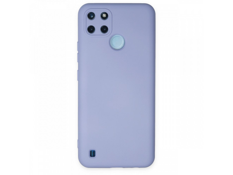 Newface Realme C25Y Kılıf Nano içi Kadife Silikon - Lila