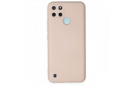 Newface Realme C25Y Kılıf Nano içi Kadife Silikon - Pudra