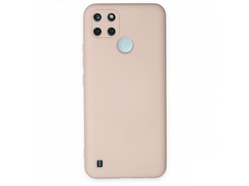 Newface Realme C25Y Kılıf Nano içi Kadife Silikon - Pudra