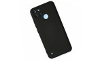 Newface Realme C25Y Kılıf Nano içi Kadife Silikon - Siyah