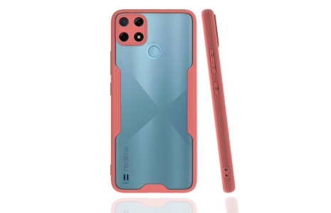 Newface Realme C25Y Kılıf Platin Silikon - Pembe