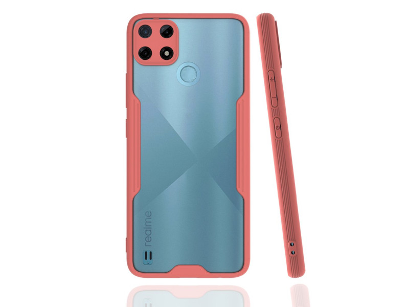 Newface Realme C25Y Kılıf Platin Silikon - Pembe