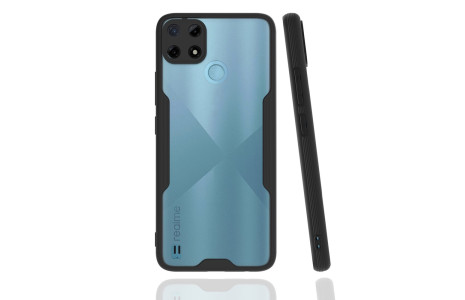 Newface Realme C25Y Kılıf Platin Silikon - Siyah