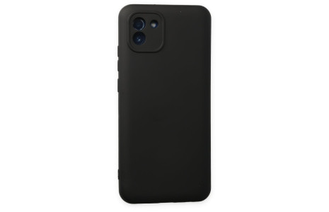 Newface Samsung Galaxy A03 Kılıf Nano içi Kadife Silikon - Siyah