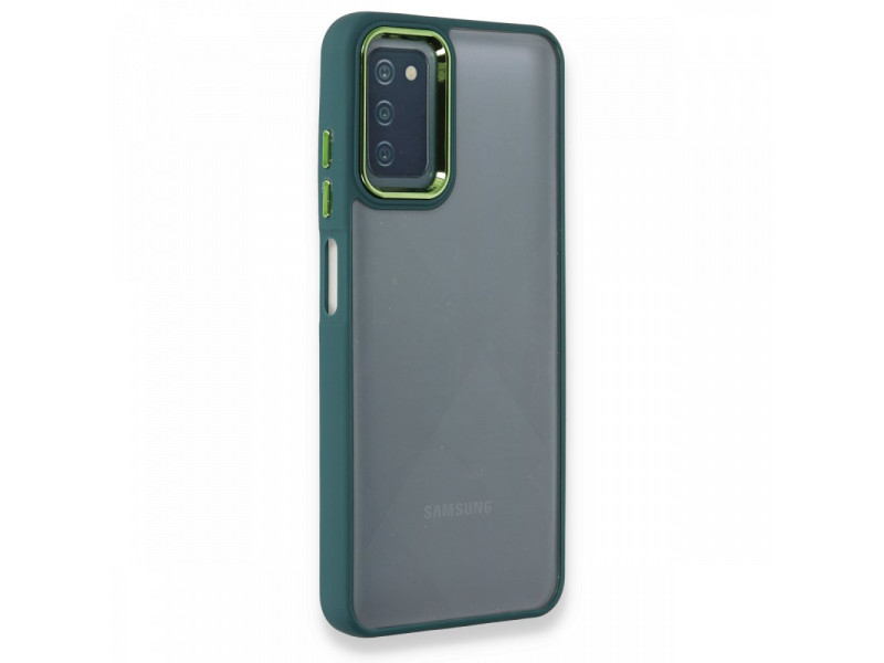 Newface Samsung Galaxy A03S Kılıf Dora Kapak - Haki Yeşil