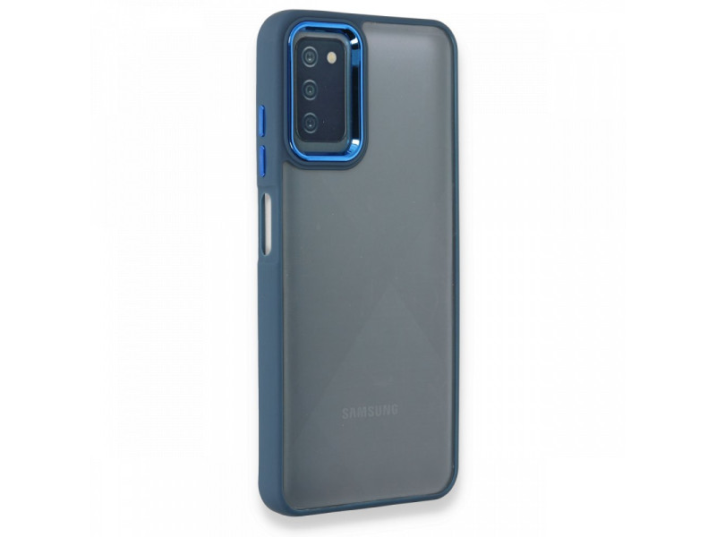 Newface Samsung Galaxy A03S Kılıf Dora Kapak - Mavi