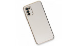 Newface Samsung Galaxy A03S Kılıf Volet Silikon - Beyaz