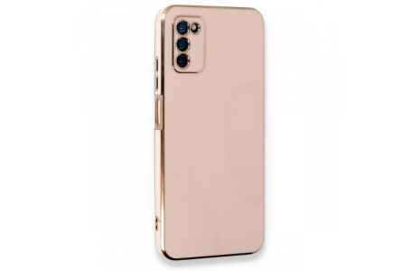 Newface Samsung Galaxy A03S Kılıf Volet Silikon - Pembe