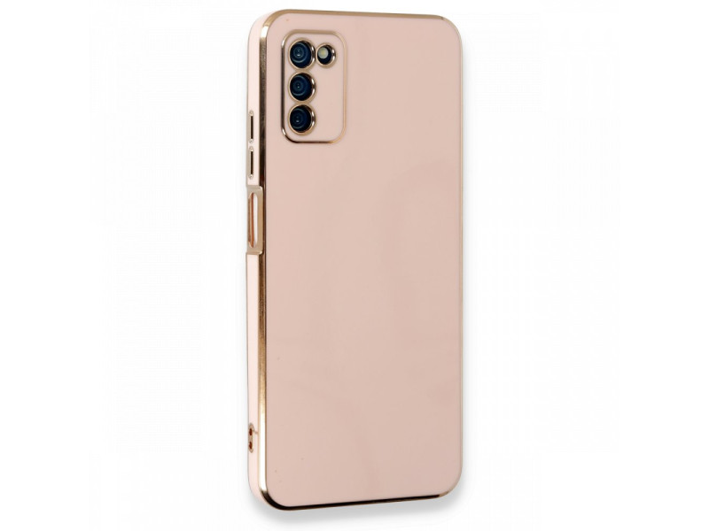 Newface Samsung Galaxy A03S Kılıf Volet Silikon - Pembe