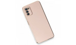 Newface Samsung Galaxy A03S Kılıf Volet Silikon - Pembe
