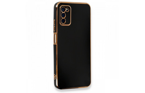 Newface Samsung Galaxy A03S Kılıf Volet Silikon - Siyah