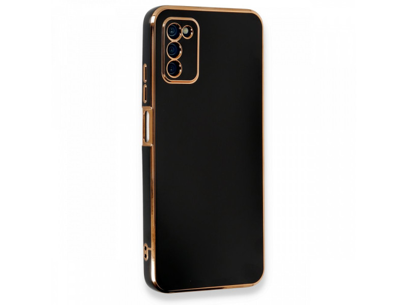 Newface Samsung Galaxy A03S Kılıf Volet Silikon - Siyah