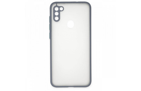 Newface Samsung Galaxy A11 Kılıf Montreal Silikon Kapak - Gri