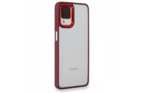 Newface Samsung Galaxy A12 Kılıf Dora Kapak - Kırmızı