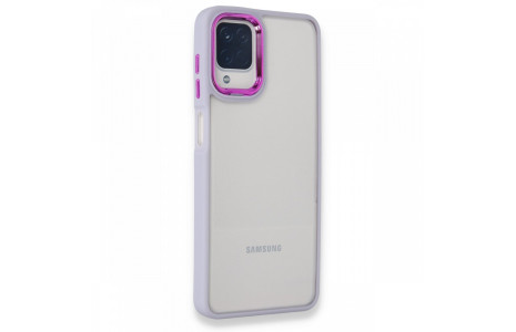 Newface Samsung Galaxy A12 Kılıf Dora Kapak - Lila