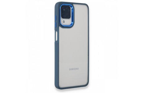 Newface Samsung Galaxy A12 Kılıf Dora Kapak - Mavi