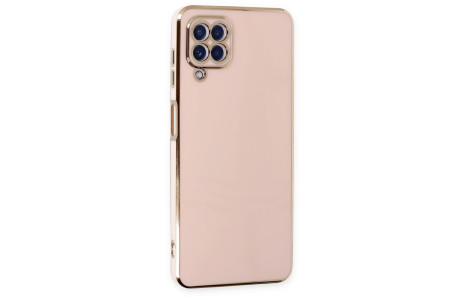 Newface Samsung Galaxy A12 Kılıf Volet Silikon - Pembe