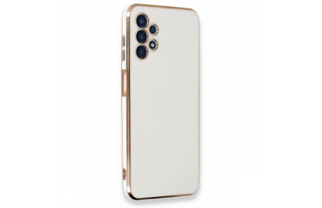 Newface Samsung Galaxy A13 4G Kılıf Volet Silikon - Beyaz